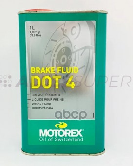 MOTOREX Жидкость тормозная BRAKE FLUID DOT 4 (1л) MOTOREX Жидкость тормозная BRAKE FLUID DOT 4 (1л)
